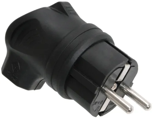 Вилка силовая кабельная IEK ВБу3-1-0м Омега, 16А, IP44, PKR01-U-016-2-K02