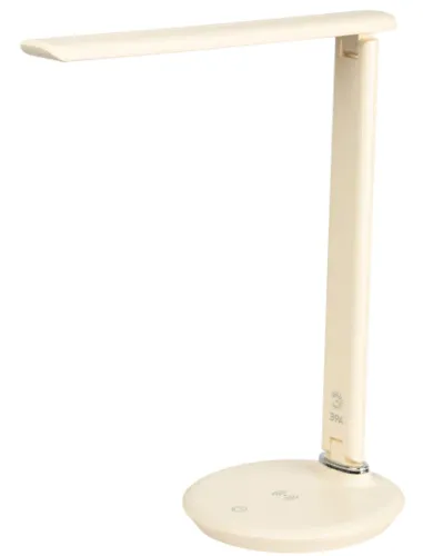 Лампа настольная ЭРА NLED-504-10W-BG, модуль Qi, бежевый