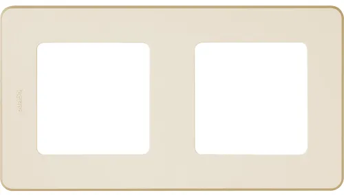 Рамка Legrand Inspiria 673941, слоновая кость, 2 поста