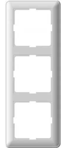 Рамка Systeme Electric Wessen 59 KD-3-18, белая, 3 поста