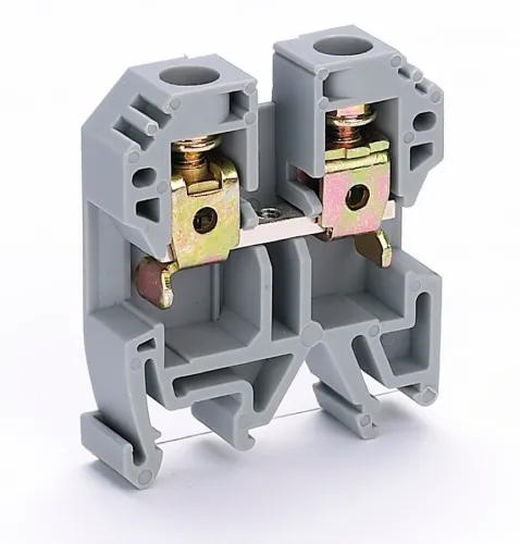 Клемма для проводов DEKraft / ДеКрафт ЗН-101 наборная, полиамид, 70А, 46х10.5мм серый, 10мм², 1шт. / зажим