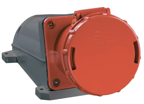 Розетка силовая IEK ССИ-135, 63А-6ч/380-415В, 3P+PE+N, IP54