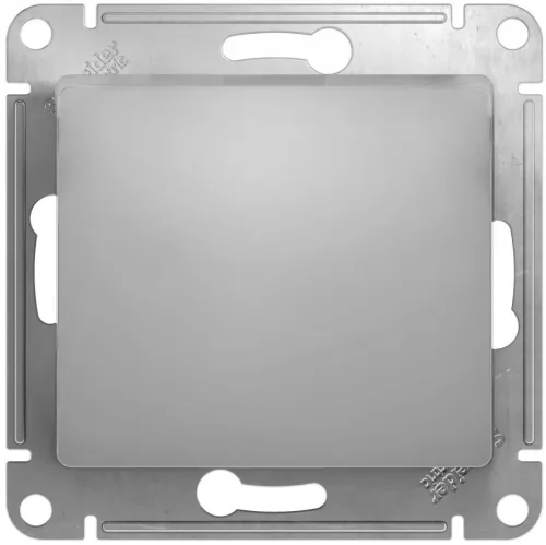 Выключатель Systeme Electric Glossa, 10АX 250В, IP20, алюминий
