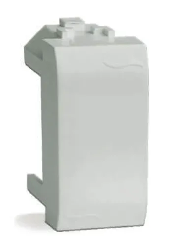 Заглушка DKC / ДКС 1 модуль, прямоугольная, пластиковая, белая, размером 46.8x21.8x19.5мм / аксессуары для кабель каналов