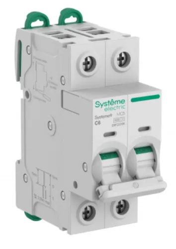 Автоматический выключатель Systeme Electric Systeme9 2Р 6А S9F22206