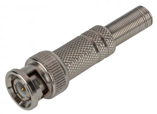 Коннектор ЭРА R-BNC01 BNC штекер под винт с пружиной, металл, номинальный диаметр 7мм / электрика