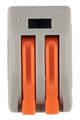 Клемма Jazzway PTC-2P 222-412, монтажная 32А, 1шт.