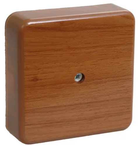 Распределительная коробка IEK КМ41215-05, IP40, дуб, 75х75х28мм