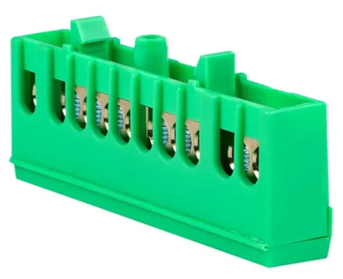 Шина EKF PROxima 0 PE земля, 6×9×76мм, 100А, DIN-рейка