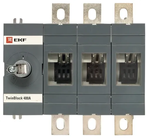 Рубильник EKF / ЕКФ PROxima TwinBlock 3П 400А без рукоятки управления, tb-s-400-3p / электроприборы