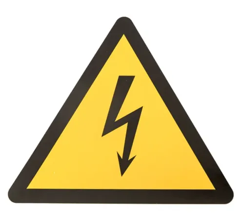 Информационная табличка EKF Молния самоклеящаяся, 150х150мм