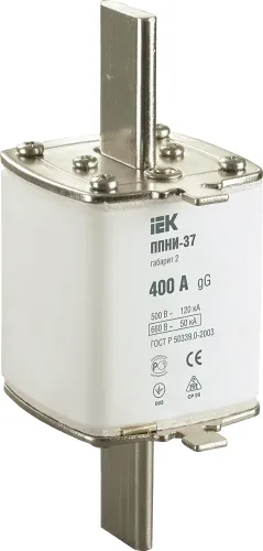 Вставка плавкая IEK ППНИ-37 400А DPP40-400, габарит 2