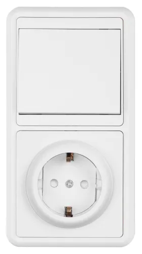 Блок TDM Electric БКВР розетка 2П+З и выключатель SQ1813-0001