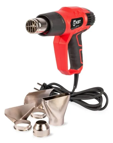 Строительный фен КВТ TT-2000-3, 2000Вт, красный, 600°С