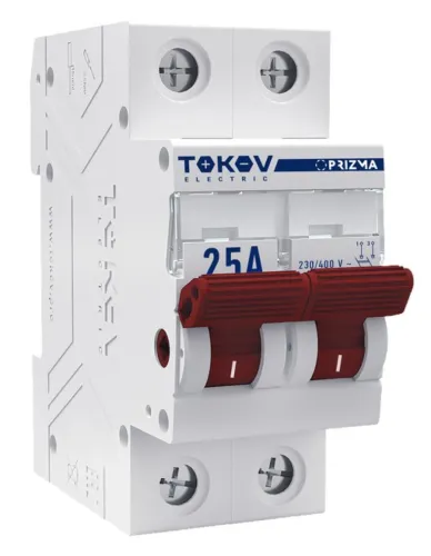 Выключатель нагрузки TOKOV ELECTRIC Prizma модульный 2P 25A IP20