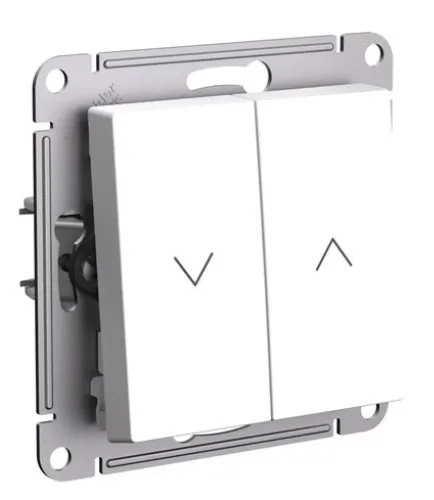 Выключатель Systeme Electric AtlasDesign двухклавишный, ATN000119