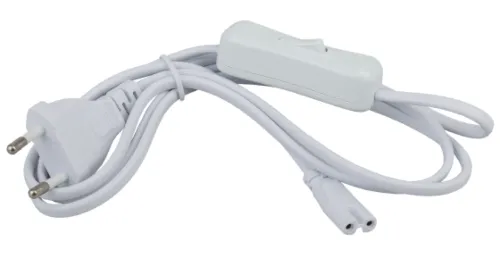 Шнур сетевой ЭРА LLED-A-CABLE-1.5m-SW-W, C7, 1.5м белый