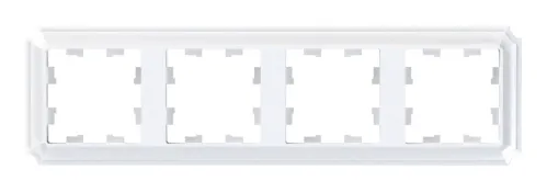 Рамка электроустановочная Systeme Electric / Систем Электрик AtlasDesign Antique Универсальная ATN101304 лотос, 4 поста / для розеток и выключателей