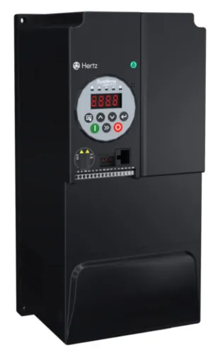 Частотный преобразователь Systeme Electric / Систем Электрик STV050 Hertz, LED панель оператора, в пластиковом корпусе черный, 45А, 22кВт, 380В, IP20 / электрика