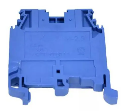 Клемма для проводов IEK / ИЭК ЗНИ-2.5мм2, наборная винтовая, 25А, корпус огнестойкий полиамид, синий, 45х8.1мм, 1шт. / зажим