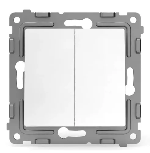 Выключатель TOKOV ELECTRIC Pixel, 10А 250В, IP20, белый