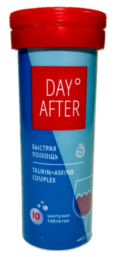 Средство от похмелья Day After / Дей Афтер Плюс шипучие таблетки 4.3г 10шт. / бад от вредных привычек