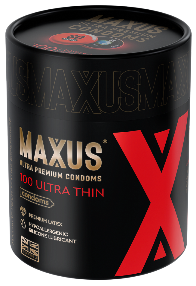 Презервативы Maxus / Максус Ultra thin ультратонкие из латекса со смазкой 12шт.