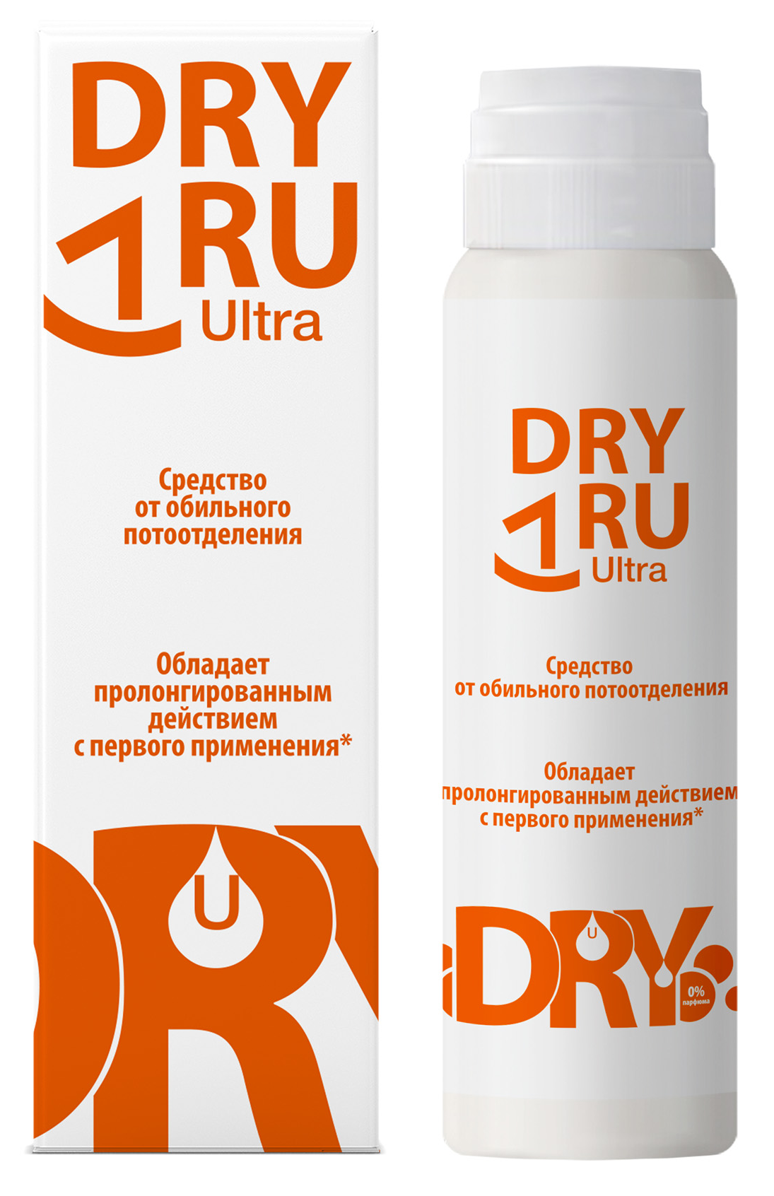 Dry RU / Драй РУ Ultra Дезодорант от обильного потоотделения с пролонгированным действием ролик 50мл / антиперспирант