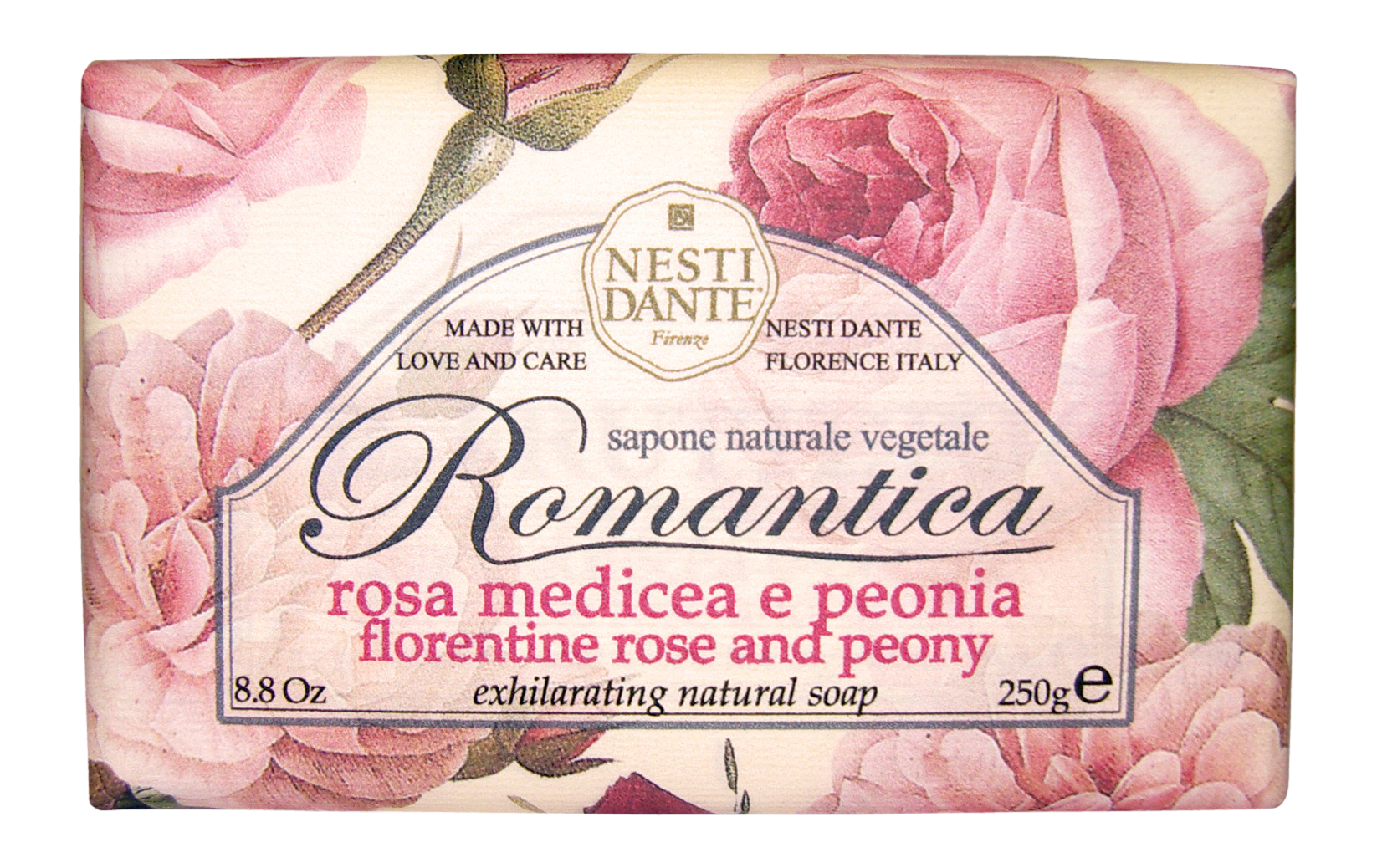 NESTI DANTE / Нести Данте Мыло твердое Florentine rose and peony роза и пион 250г / гигиена и уход