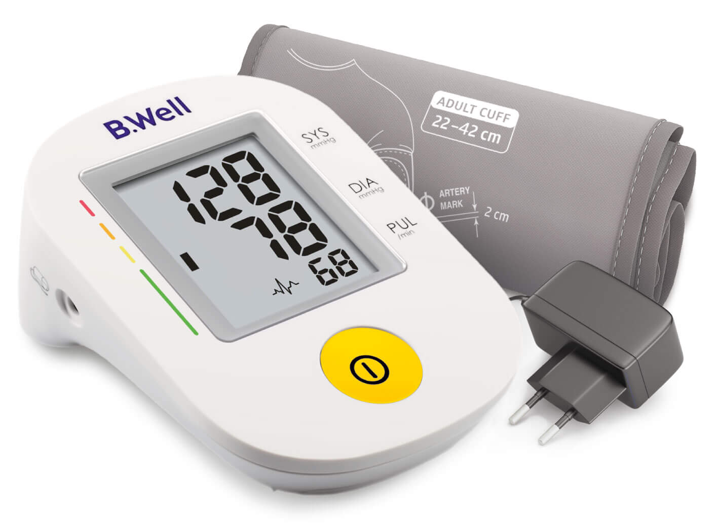 Тонометр B.Well / Би Велл PRO-36 автоматический, с адаптером, с манжетой 22-42см, белый / медицинские товары