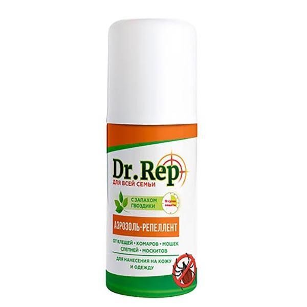Средство от комаров и клещей Dr. Rep / Доктор Реп спрей репеллент 100мл
