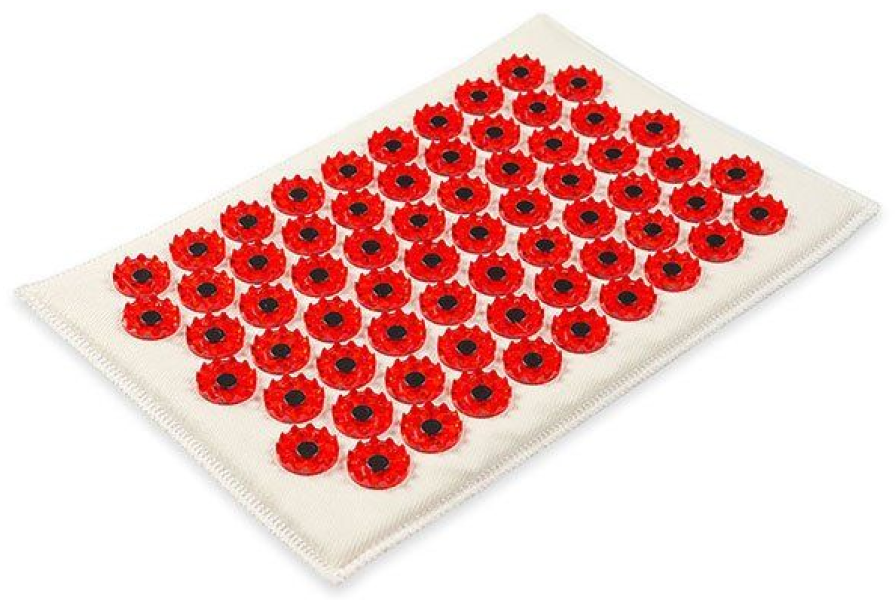 Массажный коврик Лаборатория Кузнецова Тибетский аппликатор на мягкой подложке, магнитный, красный 17x28см / массажер