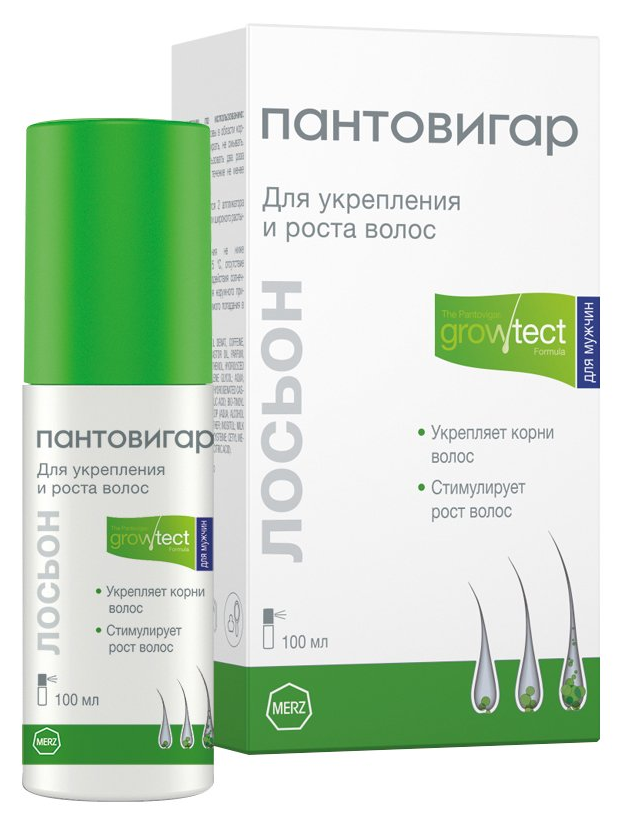 Пантовигар Growteсt formula Спрей лосьон для мужчин для укрепления и роста волос с кофеином, 100мл / уходовая косметика