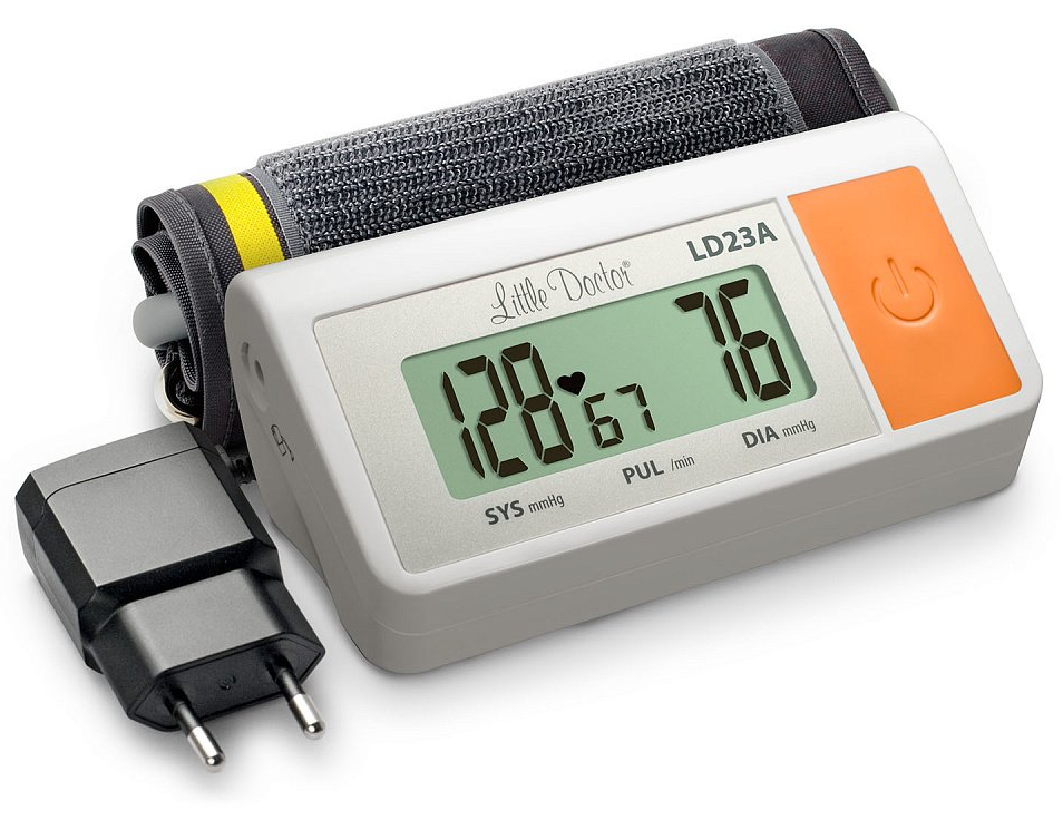 Тонометр Little Doctor / Литл Доктор LD23A автоматический, с адаптером, с манжетой 25-36см, серый / медицинские товары