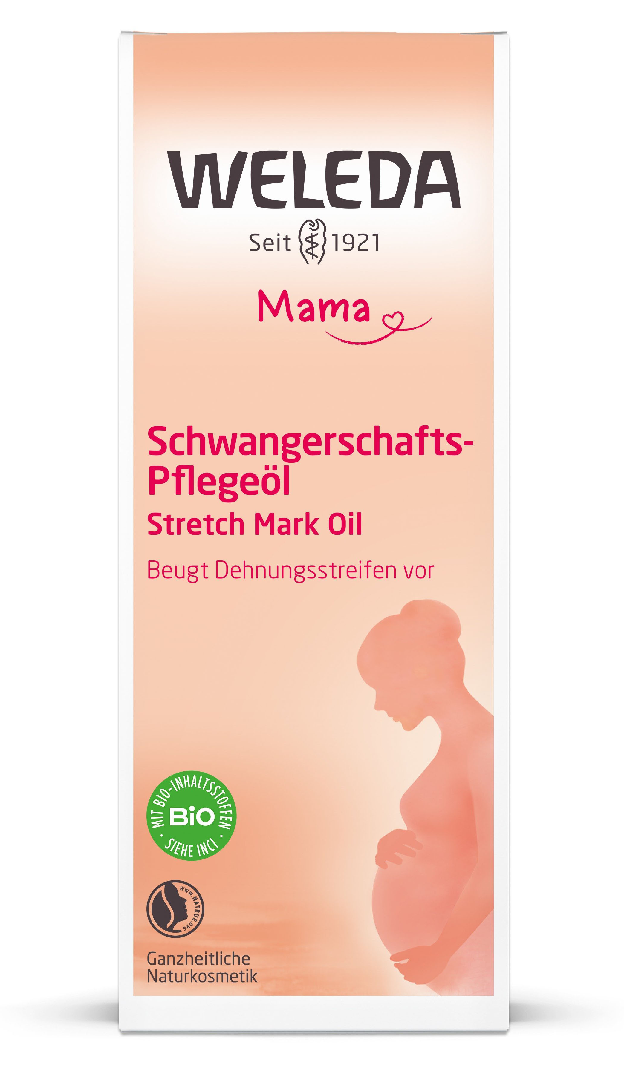 Weleda / Веледа Mama Масло косметическое для профилактики растяжек, 100мл / уходовая косметика