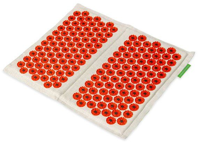 Массажный коврик Лаборатория Кузнецова Тибетский аппликатор на мягкой подложке для ступней, магнитный красный / массажер