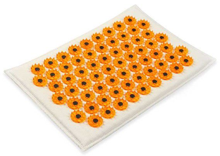 Массажный коврик Лаборатория Кузнецова Тибетский аппликатор на мягкой подложке, магнитный, желтый 17x28см / массажер