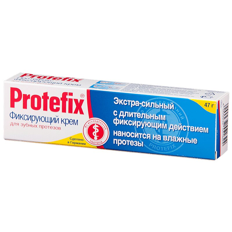 Protefix / Протефикс Крем для фиксации зубных протезов экстра сильная фиксация 40мл / средство для вставных зубов