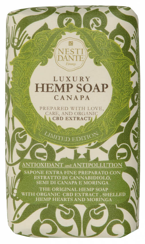 Nesti Dante / Нести Данте Мыло твердое Luxury Hemp Soap Canapa туалетное с растительными экстрактами и маслами 250г / гигиена и уход