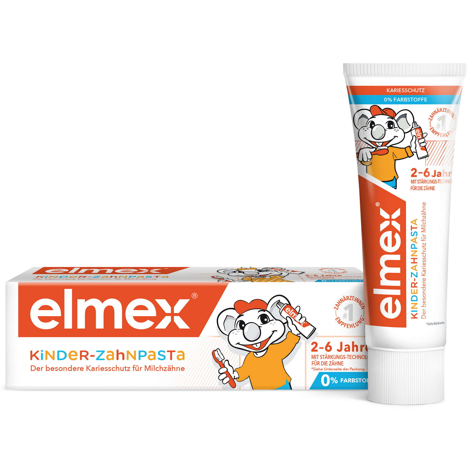 Зубная паста детская Elmex / Элмекс Kinder с 2 до 6 лет 50мл / уход за полостью рта