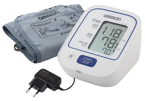 Тонометр Omron M2 Plus автоматический, с манжетой 22-32см, серый