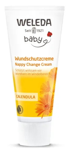 Weleda / Веледа Детский крем Календула для защиты кожи в области пеленания смягчающий с кунжутным маслом 0+ лет 75мл / детская косметика