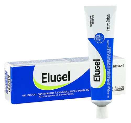 Гель для десен Pierre Fabre Elugel, хлоргексидин, 40мл