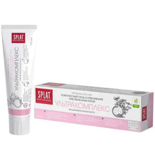 Зубная паста Splat / Сплат Professional Ультракомплекс отбеливание чувствительных зубов тюбик 100мл / уход за полостью рта