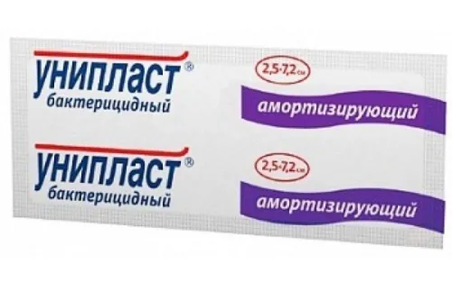 Лейкопластырь бактерицидный Унипласт амортизирующий 2.5x7.2см 1шт