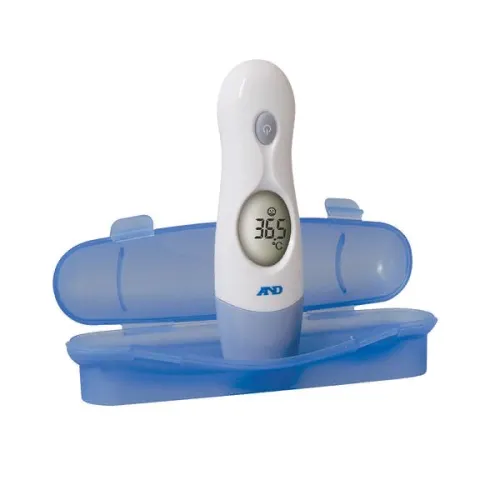 Термометр для тела AND / Эй энд Ди DT-635 без ртути инфракрасный лобный и ушной, в пластиковом футляре / медицинский градусник электронный