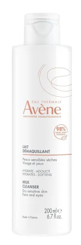 Avene / Авен Молочко для лица очищающее, мягкое, с термальной водой, для сухой кожи, 200мл / уходовая косметика