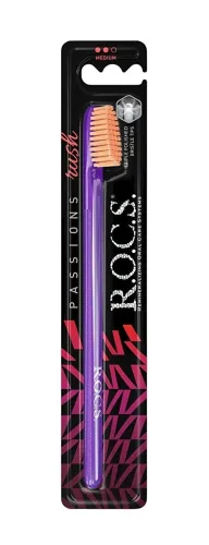 Зубная щетка R.O.C.S. Passions средней жесткости, взрослая