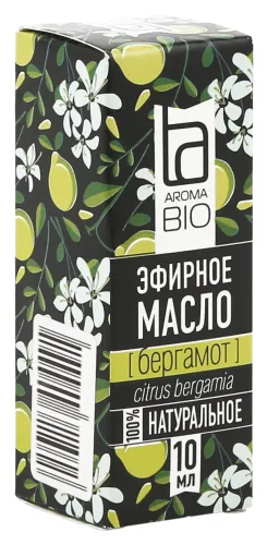 Aroma Bio / Арома Био Эфирное масло бергамота флакон 10мл натуральное