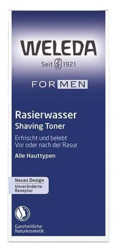 Weleda / Веледа Лосьон для лица мужской FOR MEN освежающий до и после бритья для всех типов кожи любого возраста с экстрактами мирры и гамамелиса, 100мл / тоник